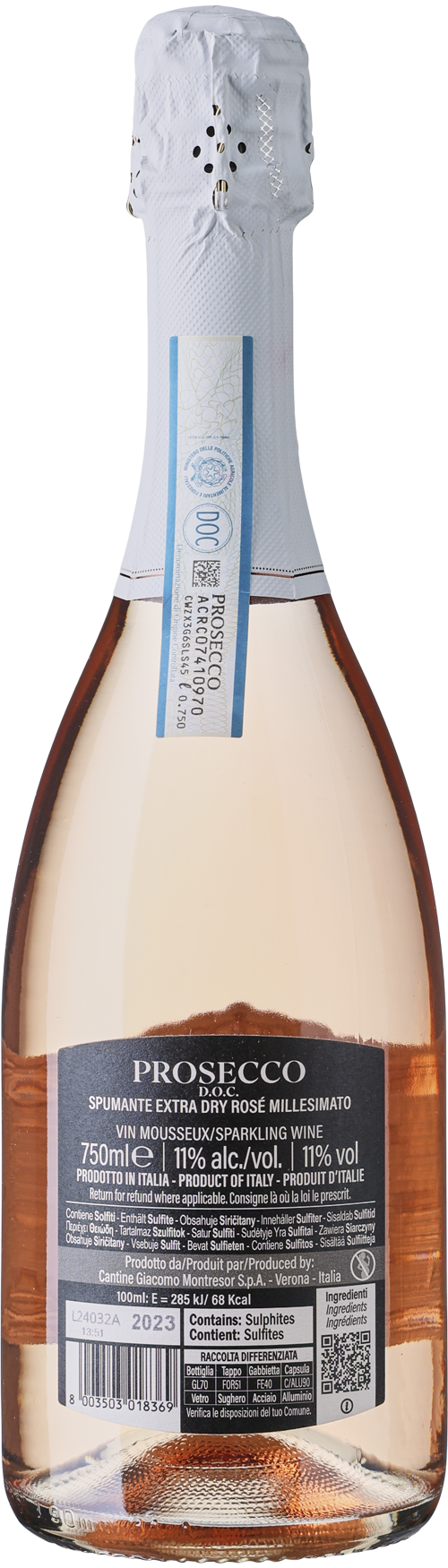 Køb Cantine Giacomo Montresor Prosecco DOC Rosé Millesimato Extra Dry ...